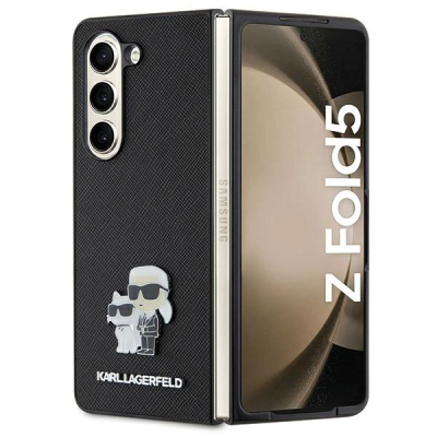 Kapak telefoni Karl Lagerfeld KLHCZFD5SAKCNPK, për Samsung Galaxy Z Fold5, hardcase, i zi