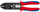 Cleste krimpimi Knipex 97 21 215 C, 230mm, për terminale të paizoluara, i zi