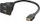 Ndarës HDMI Microconnect 19M në 2x 19F, me kabllo, i zi