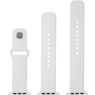Rrip sportiv FIXED për Apple Watch, silikon, 38/40/41mm, i bardhë