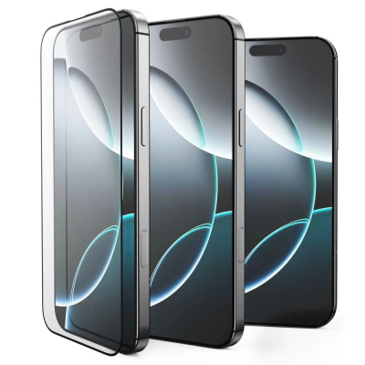 Xham mbrojtës Tech-Protect Glass Fit+ për Poco M7, 0.3mm, 2 copë, i zi