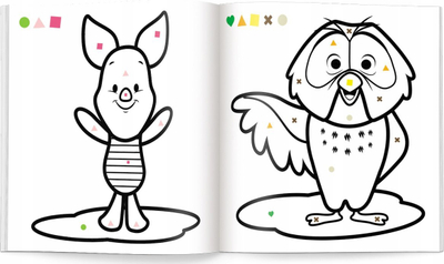 Libër ngjyrosjeje Disney Toddler Color According to the Code, për fëmijë, edukativ, shumëngjyrësh