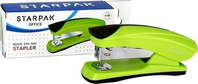 Kapshtare letre STARPAK 519787, 20 fletë, kapëse 24/6 26/6, jeshile
