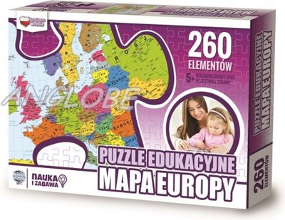 Zachem Едукативна Сложувалка - Мапа на Европа, 260 Делови