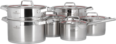 Set tenxheresh Zwieger Klassiker, 11 pjesë, për induksion dhe gaz, argjendtë
