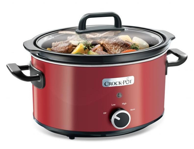 Tenxhere gatimi i ngadalshëm Crock-Pot 3.5L, 2 nivele temperature, e kuqe
