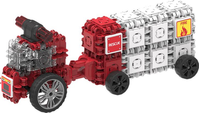 Конструкторска играчка CLICFORMERS Creative Set Rescuers, 70 делови, возила за спасување, шарени