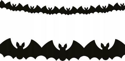 Girlandë Halloween Givi Spooky and Scary, 300cm, letër, e zezë
