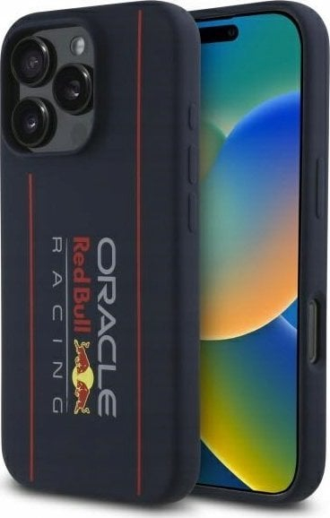 Futrollë telefoni Red Bull për iPhone 16 Pro Max, MagSafe, blu e errët