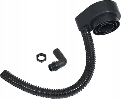 Set ulluku universal Nature Rain Gutter, plastik i fortë, tub fleksibël, i zi