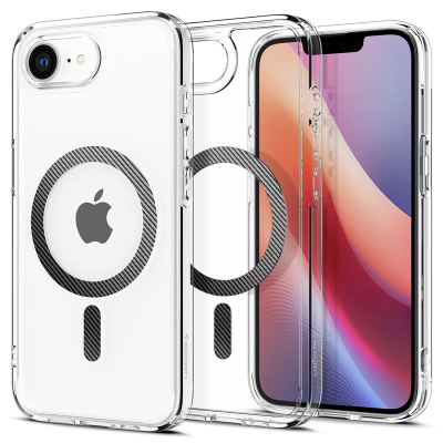Заштитна маска за мобилен Spigen Ultra Hybrid MagFit за iPhone 16e, проѕирна