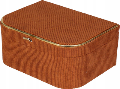 Kuti bizhuterish Home Styling Collection Mustard, MDF, 13.5x13.5x7cm, ngjyrë mustard