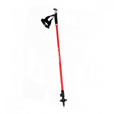 Shkop nordic walking Fjord Nansen Nordic Pro II, deri 135 cm, duralumin, i kuq
