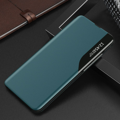 Këllëf flip Hurtel Eco Leather View për Samsung Galaxy A22 4G, bojë qëndrese, jeshil