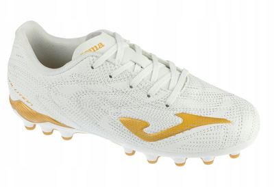 Këpucë futbolli fëmijësh Joma Evolution Jr 26 EVJS AG, për bar artificial, nr 37, të bardha me ari