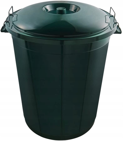 Kosh mbeturinash OKT 0219.63E, 70L, plastikë, i gjelbër