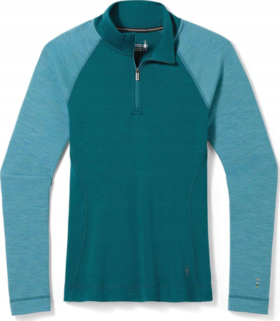 Bluzë bazë Smartwool Classic Thermal Merino 250, 100% lesh Merino, me zinxhir 1/4, për gra