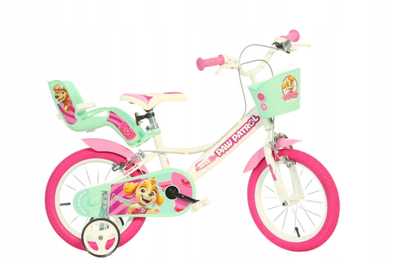 Biçikletë për fëmijë Dino Bikes Paw Patrol Girl, 14", rozë