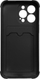 Maskë telefoni Hurtel Card Armor për iPhone 13 mini, silikon i forcuar, me xhep kartash, e zezë