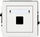 Prizë multimedia Karlik Deco DGM-1P, Keystone, pa modul, e bardhë