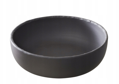 Pjatë e thellë Basalt Gourmet për pasta dhe sallata, gri