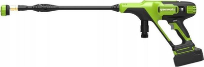 Рачна перална под висок притисок Greenworks G24PW, 24V, без кабел, зелена и црна