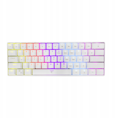 Tastierë gaming White Shark Shinobi Blue, mekanike, me kabllo RGB, e bardhë