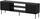 Kabinet TV Cama Meble FELLINI Black, 180x40x60 cm, me dyer PUSH TO OPEN, i zi