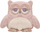 Lodër pelushi Beppe Plush Owl Abby, 23 cm, rozë krem