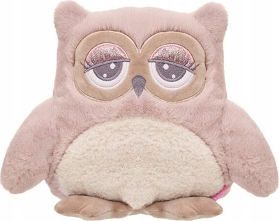 Lodër pelushi Beppe Plush Owl Abby, 23 cm, rozë krem