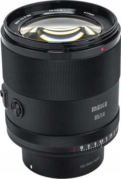 Objektiv Meike 85mm f/1.4 AF për Sony E, Full Frame, i zi