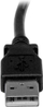 Kabllo USB StarTech USBAB3ML, USB 2.0 A në B kënd majtas, 3m, e zezë