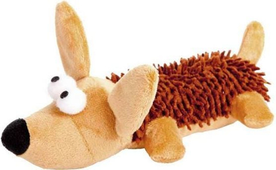 Lodër për qen Dingo Plush Squeaky Toy Mop Dog, 20cm, me fishkëllimë, shumëngjyrëshe