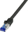 Kabllo rrjeti LogiLink C6A033S, 1m, Cat6a S/FTP, e zezë
