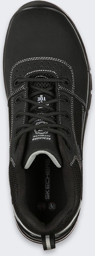 Заштитни обувки Skechers Work Trophus, челична капа, Memory Foam, црни, бр. 41.5