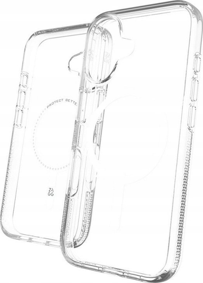 Kapak Zagg Crystal Palace Snap MagSafe për iPhone 16, transparent