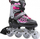 Patina inline Enero Pro LED 4 në 1, nr 34-37, për kalamaj, rozë