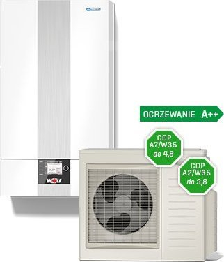 Pompe nxehtësie ajër ujë Saunier Duval GeniaAir HA 12 5 OS, 11.8 kW, trefazore 400 V, e bardhë