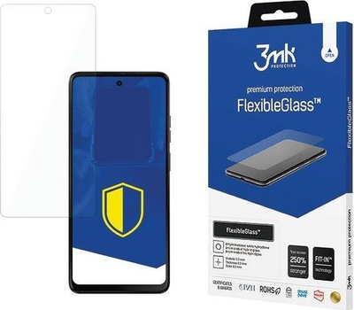 Xham mbrojtës 3MK FlexibleGlass për Motorola Moto G04s, xham hibrid, rezistent ndaj goditjeve, transparent