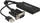 Përshtatës Delock D-Sub (VGA) - AV HDMI + USB-A, i zi