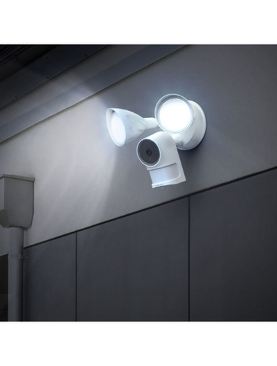 Kamerë sigurie Foscam F41 Floodlight, 4MP Quad HD, Wi-Fi Dual-Band, e bardhë