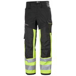 Pantallona pune Helly Hansen Workwear Alna 2.0 Class 1, HiVis, shirita reflektues, të verdha me të zeza