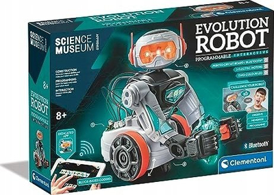 Lodër robotike Clementoni Science Museum Evolution Robot, programues, STEM, shumëngjyrëshe
