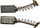 Furra karboni Dedra Electrographite, për mikser DED7930, set 2 copë