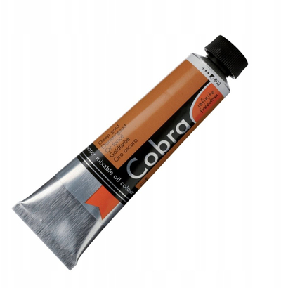 Ngjyra vaji Cobra Artist Water-Mixable, Deep Gold 803, 40 ml