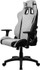 Karrige gaming Arozzi Avanti me stof të butë, ergonomike, gri e çelët