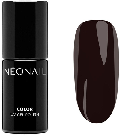 Llak xhel UV Neonail Dark Obsidian, 7.2ml, i zi shumë i errët