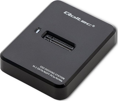 Doking stacion për SSD M.2, SATA PCIe NGFF, i zi