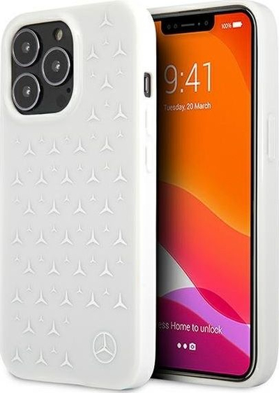 Mbulesë telefoni Mercedes MEHCP13LESPWH, për iPhone 13 13 Pro 6.1", e bardhë