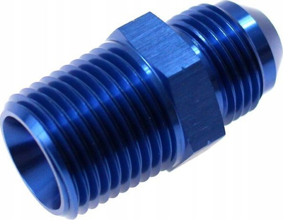 Përshtatës nipple TurboWorks AN8 në 1/2-14 NPT, mashkull në mashkull, alumini